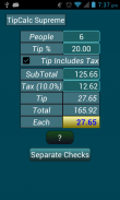 Tip Calc Supreme screenshot 0