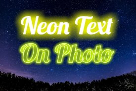 Neon Text On Photo screenshot 2