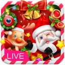 3D Happy Christmas Santa Theme Icon