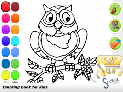libro para colorear búho screenshot 3
