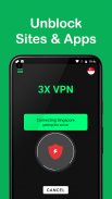 3X VPN Proxy - VPN Master, Unlimited VPN Private screenshot 0
