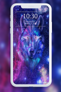 Galaxy Wild Wolf Hintergrundbilder screenshot 3