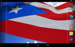 3D Puerto Rico Flag LWP screenshot 1