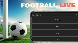 Football Live TV HD screenshot 1