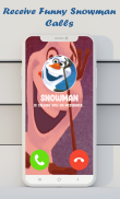 Video call chat snowman prank screenshot 3