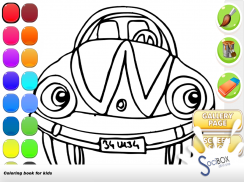 libro para colorear coche screenshot 14