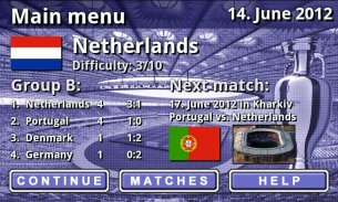 EURO 2012 Football/Soccer Game screenshot 1