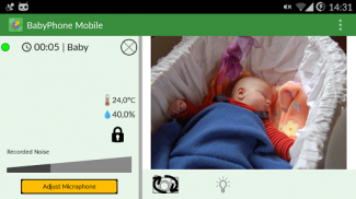 BabyPhone Mobile: Baby Monitor screenshot 1