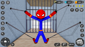 Stick Rope Hero Superhero Game screenshot 6
