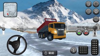 Dump Truck Simulator Snowy screenshot 2