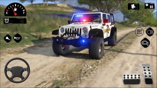 American Police Jeep Driving screenshot 0