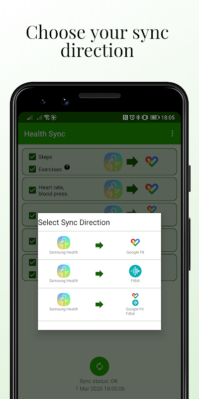 sync fitbit and samsung health