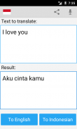 Indonesian Inglese Traduttore screenshot 2