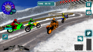 Snow Bike Motocross Racing - Mountain Driving screenshot 5