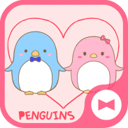 Cute Wallpaper Couple Wallpaper: Penguins Tema screenshot 6