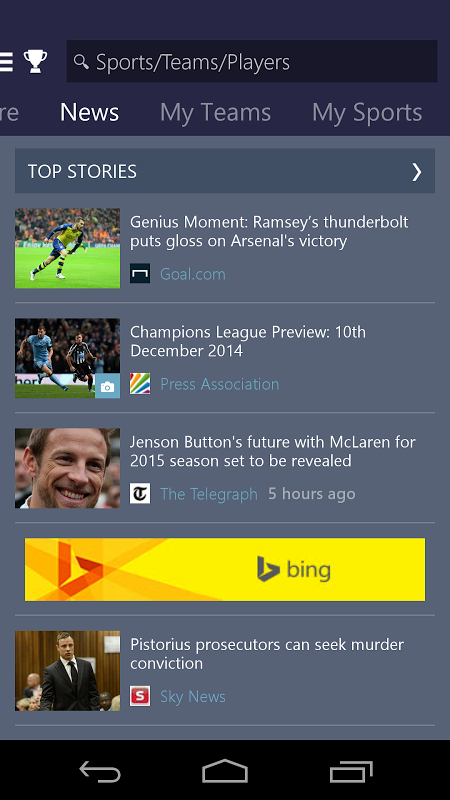 MSN Sports::Appstore for Android