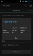Wheeler Spoke Calculator screenshot 1