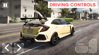 City Car Honda Civic Driving screenshot 1