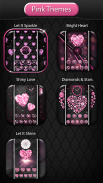 Pink Diamond Heart Theme App for Girls screenshot 5