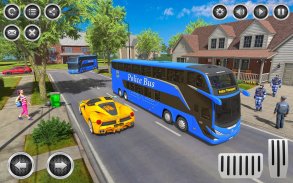 US Polizei Bus Simulator Spiel screenshot 4