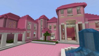 Pink house in Minecraft PE screenshot 4