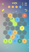 Up to 8! Merge Block In Hexa Lines Puzzle screenshot 1