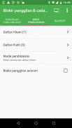 Pemblokir Panggilan & Cadangan screenshot 0