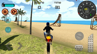 Motocross Playa 3D Saltando screenshot 2