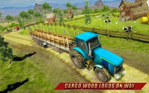 Tractor Trolley Farming Transport: Offroad Drive screenshot 4