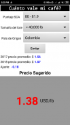 Specialty coffee pricing tool screenshot 2