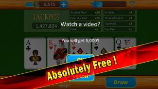 Video Poker Game - Royal Flush screenshot 0