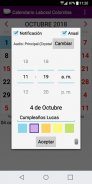 Calendario Colombia 2019 con Feriados Nacionales screenshot 1