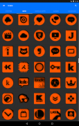 Orange and Black Icon Pack Free screenshot 14