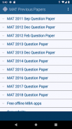 MAT Exam Previous Papers screenshot 1