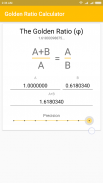 Golden Ratio Calculator screenshot 2