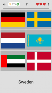 Dünyadaki tüm ülkelerin bayrakları Coğrafi yarışma screenshot 1