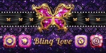 Bling Love GO Launcher Theme screenshot 2