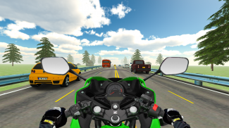 VR Highway Traffic Bike Racer screenshot 0