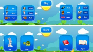 aprender palabras opuestas para niños screenshot 8