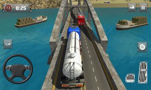 Oil Tanker Transporter 2018 Fuel Truck Driving Sim screenshot 1