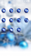 Blue shine ball APUS launcher theme & HD wallpaper screenshot 5