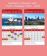 Australia Calendar 2020 screenshot 0