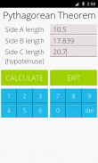 Pythagorean Theorem Calculator screenshot 3