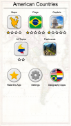 American Countries and Caribbean: Flags, Maps Quiz screenshot 2