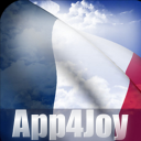 3D France Flag Live Wallpaper Icon