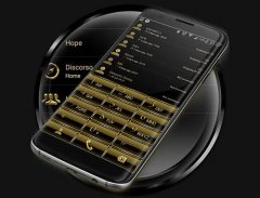 Dialer theme Frame Gold 2 screenshot 0