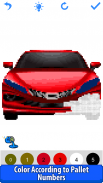 Cars Pixel Art Color by Number screenshot 7