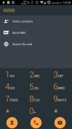 Dialer theme Droid L Orange screenshot 1
