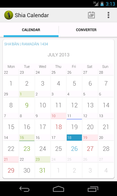 Shia Calendar | Download APK for Android - Aptoide
