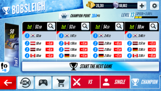 雪橇冠军 : 冬季体育运动 screenshot 1